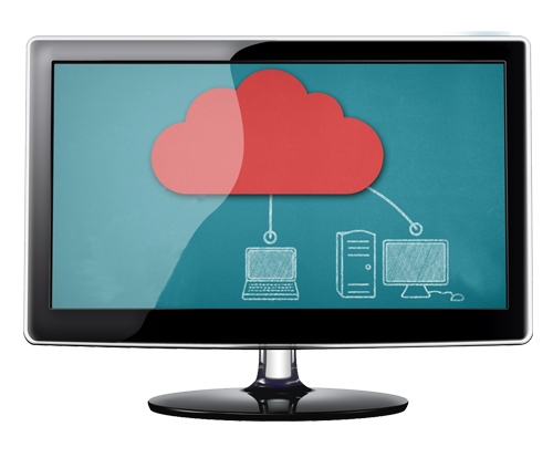 Monitor with cloud backup